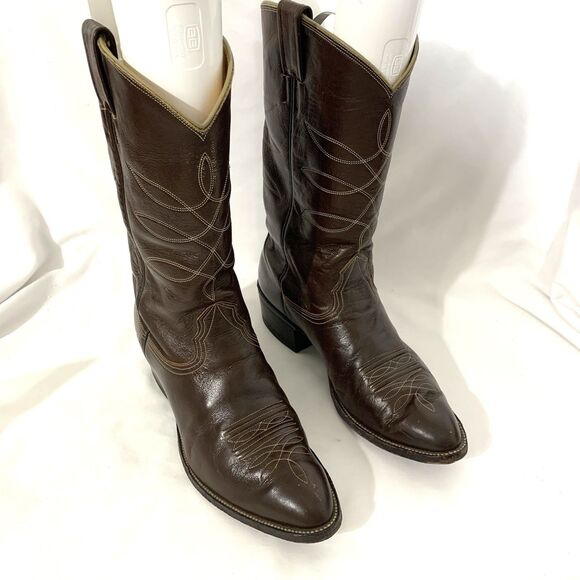 Nocona 4761 Brown Western Boots Men’s 8.5 EE, Brown - Picture 6 of 12